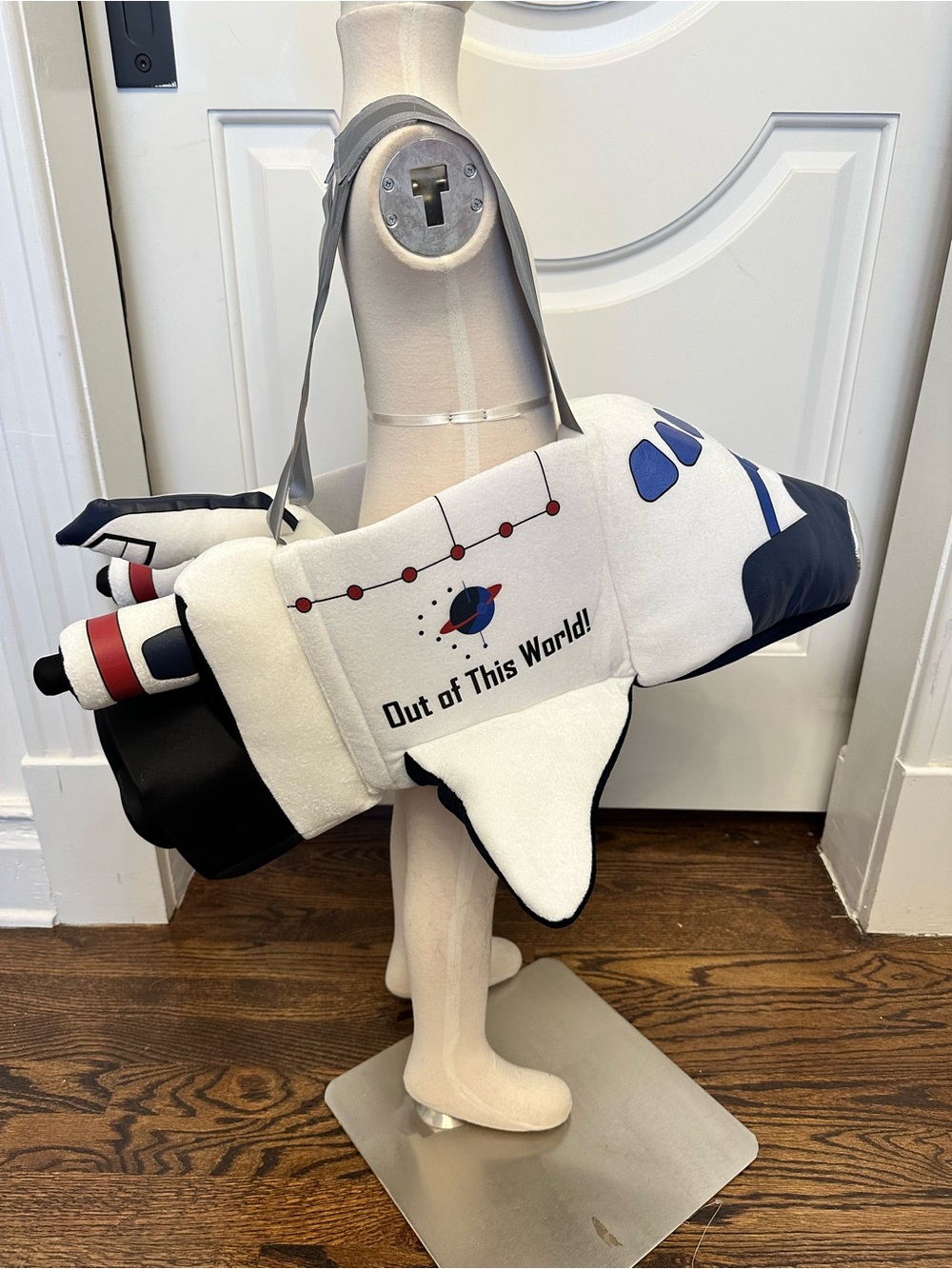Space Shuttle Astronaut Pilot 3-D Ride In On Costume Kids Plush NEW